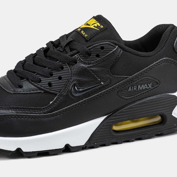 Кросівки Nike Air Max 90 Black White 17727-Чорний-36 фото