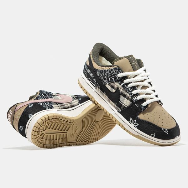 Кросівки Nike SB Dunk Low x Travis Scott Cactus Jack Winter (зимові) 13886-Коричневий-36 фото