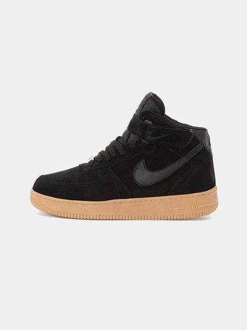 Кросівки Nike Air Force High Black Winter (зимові) 01047-Чорний-36 фото
