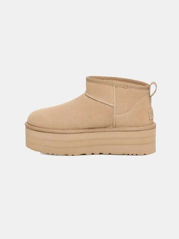 Угги на платформі UGG Ultra Mini Beige Platform 14341-Бежевий-36 фото