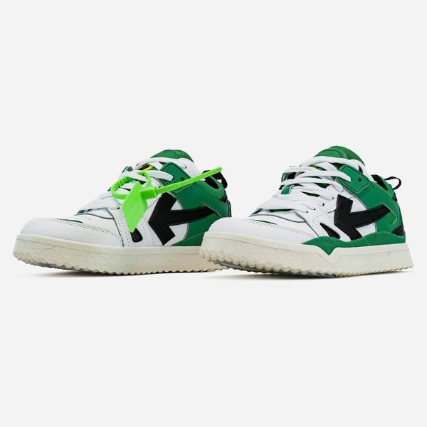 Кросівки OFF-WHITE Sponge Mid Top White Green 18373-Зелений-40 фото