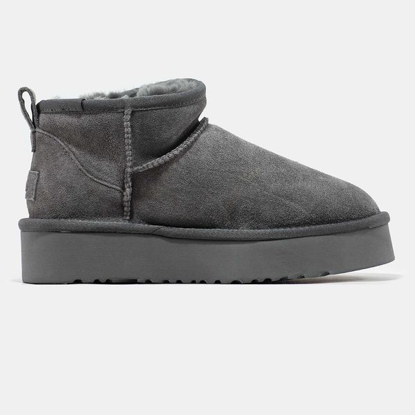 Угги на платформі UGG Ultra Mini Platform Grey 10551-Темно-сірий-36 фото