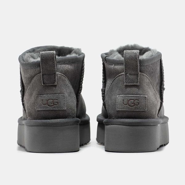 Угги на платформі UGG Ultra Mini Platform Grey 10551-Темно-сірий-36 фото