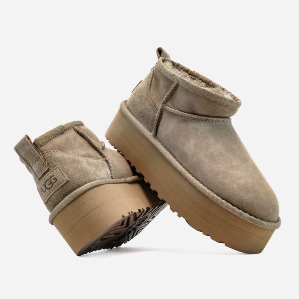 UGG Ultra Mini Platform Khak 09827-Хакі-36 фото