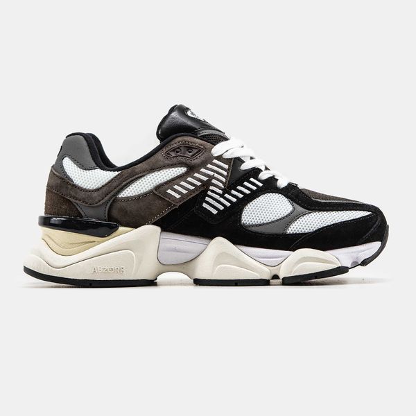 Кросівки New Balance 9060 Black White Brown 10842-Коричневий-36 фото