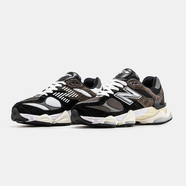 Кросівки New Balance 9060 Black White Brown 10842-Коричневий-36 фото