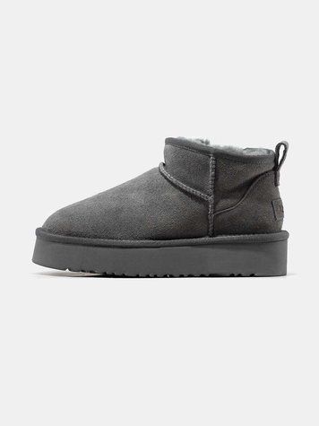 Угги на платформі UGG Ultra Mini Platform Grey 10551-Темно-сірий-38 фото