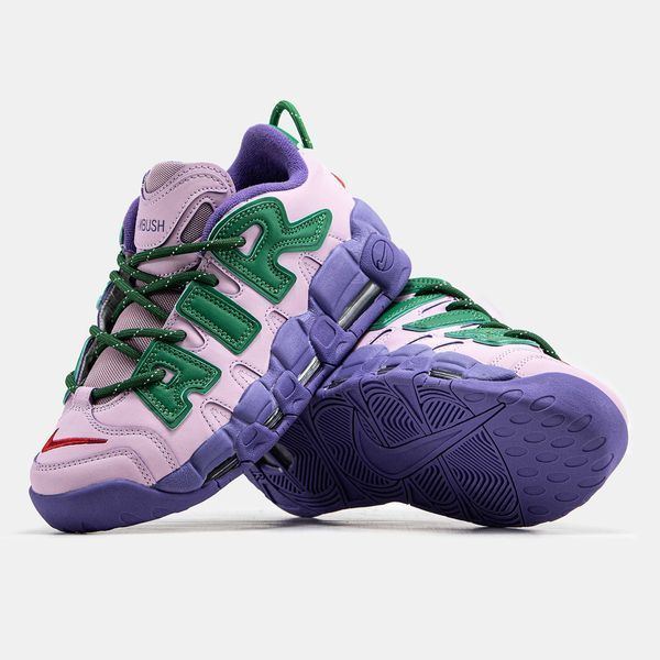 Кросівки Nike Air More Uptempo x AMBUSH Pink Purple Green Red 15085-Фіолетовий-36 фото