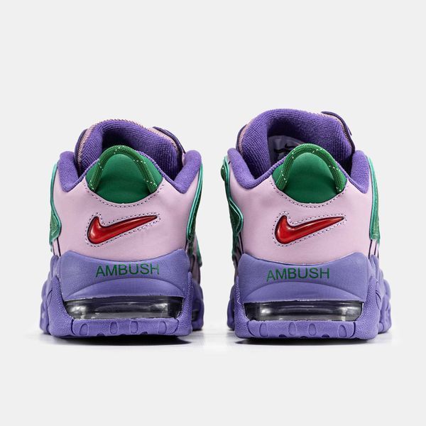 Кросівки Nike Air More Uptempo x AMBUSH Pink Purple Green Red 15085-Фіолетовий-36 фото