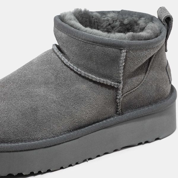 Угги на платформі UGG Ultra Mini Platform Grey 10551-Темно-сірий-38 фото