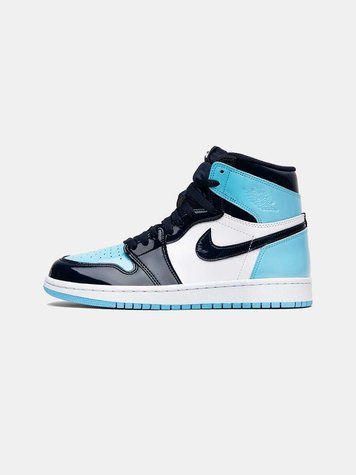 Кросівки Jordan 1 Retro High Patent Blue 02991-Блакитний-36 фото