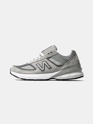 Кросівки NB New Balance 990 V5 Grey White 09711-Сірий-36 фото