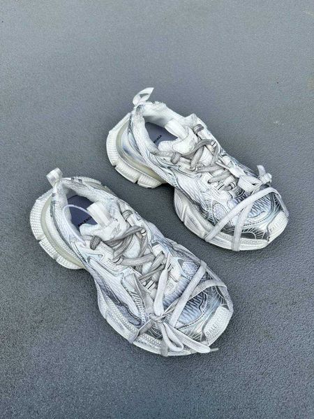Кросівки Balenciaga 3XL White Silver 12608-Сріблястий-36 фото