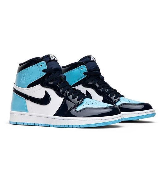 Кросівки Jordan 1 Retro High Patent Blue 02991-Блакитний-36 фото