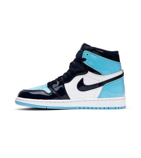 Кросівки Jordan 1 Retro High Patent Blue 02991-Блакитний-36 фото