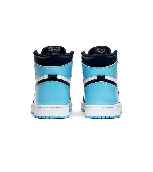 Кросівки Jordan 1 Retro High Patent Blue 02991-Блакитний-36 фото