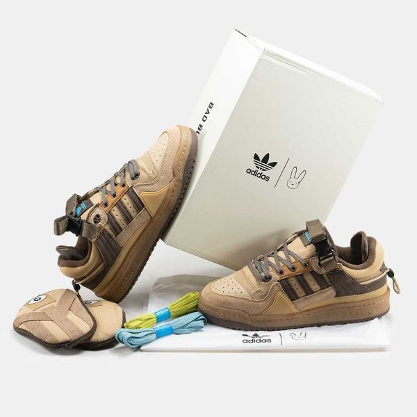 Кросівки Adidas Forum Low x Bad Bunny 07748-Коричневий-36 фото