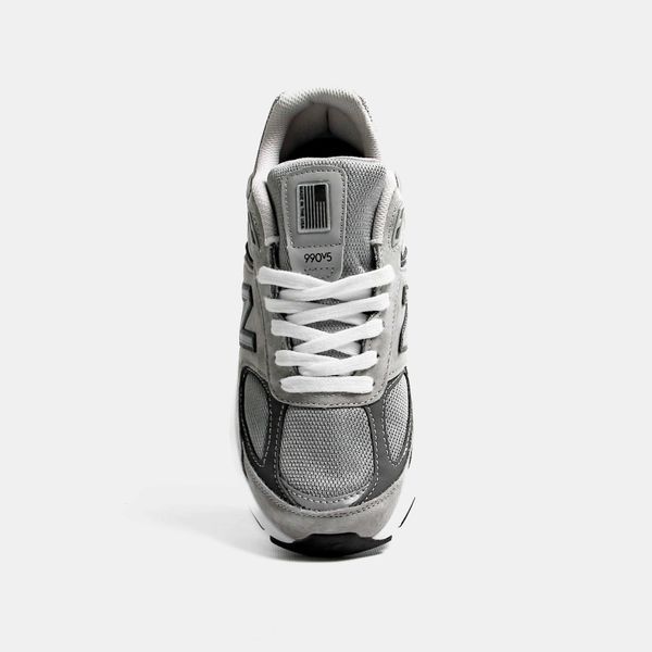 Кросівки NB New Balance 990 V5 Grey White 09711-Сірий-36 фото