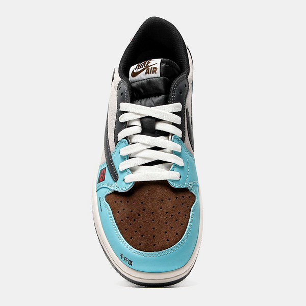 Кросівки Jordan 1 Low Jackboys Cactus Jack 13275-Блакитний-44 фото