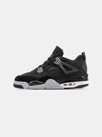 Кросівки Jordan 4 Black Canvas 09759-Чорний-36 фото
