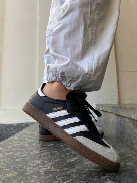 Кросівки Adidas Samba Black White 12290-Чорний-36 фото