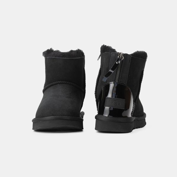 UGG Mini Zip Black Lacquer 10495-Чорний-36 фото