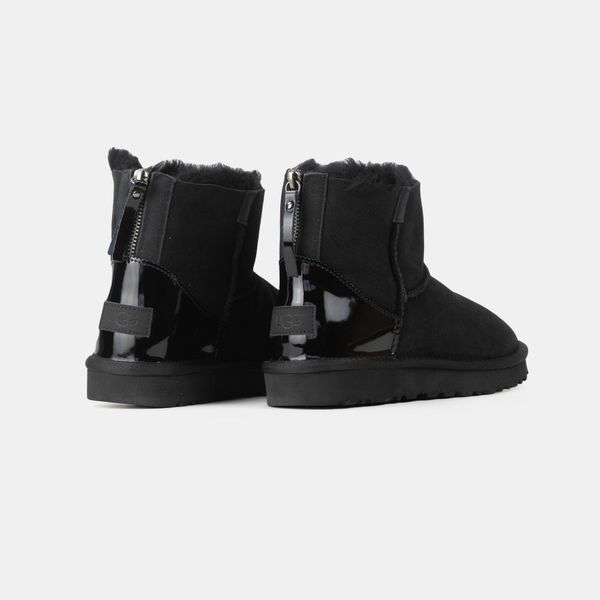 UGG Mini Zip Black Lacquer 10495-Чорний-36 фото