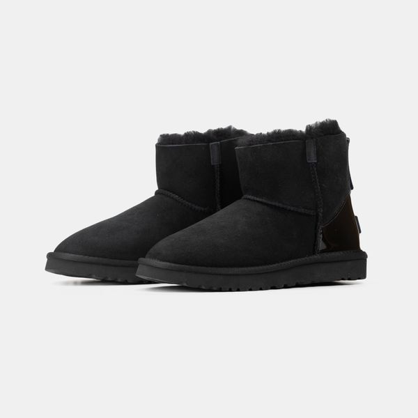 UGG Mini Zip Black Lacquer 10495-Чорний-36 фото
