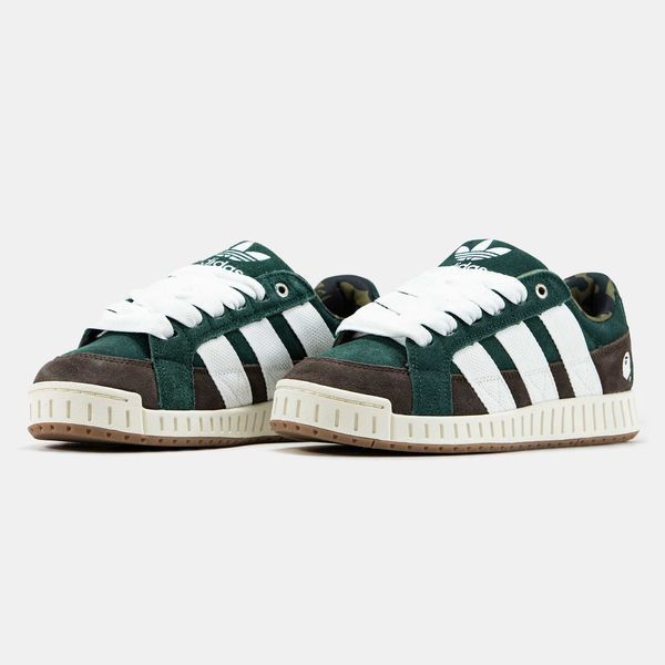 Кросівки Adidas LWST x Bape Green Brown White 17759-Зелений-43 фото