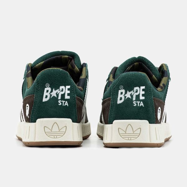 Кросівки Adidas LWST x Bape Green Brown White 17759-Зелений-43 фото