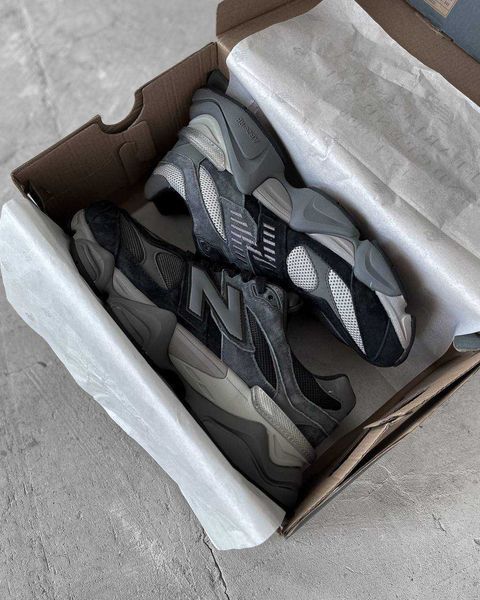 Кросівки New Balance 9060 Black Grey 10580-Темно-сірий-36 фото