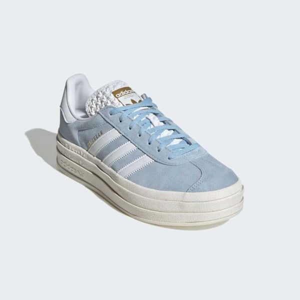 Кросівки Adidas Gazelle Bold Platform Blue White 14007-Блакитний-36 фото