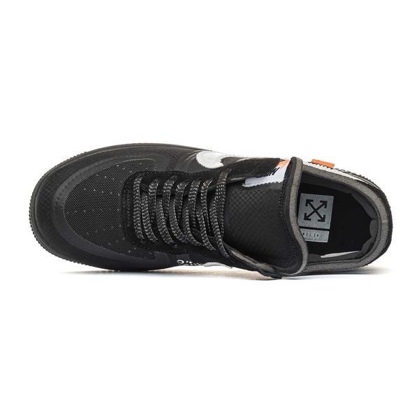 Кросівки Nike Air Force 1 Off-White Black 00847-Чорний-41 фото