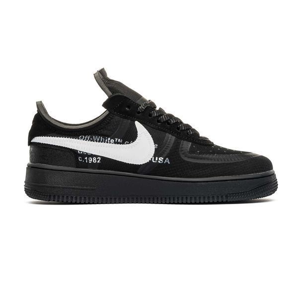 Кросівки Nike Air Force 1 Off-White Black 00847-Чорний-41 фото