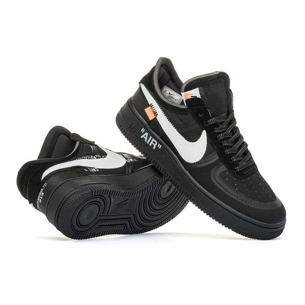 Кросівки Nike Air Force 1 Off-White Black 00847-Чорний-41 фото