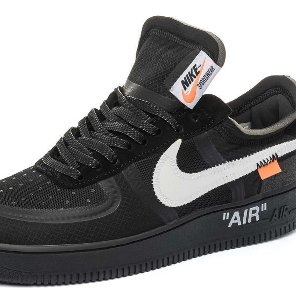 Кросівки Nike Air Force 1 Off-White Black 00847-Чорний-41 фото