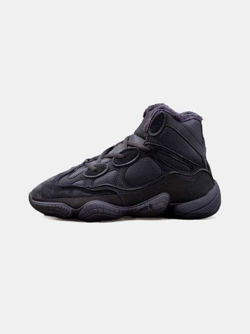 Кросівки Adidas Yeezy Boost 500 High Black WInter Fur(зимові) 09643-Чорний-41 фото