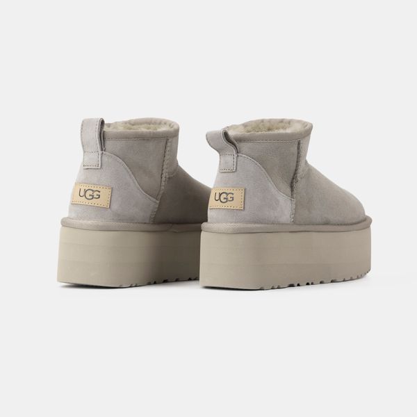 UGG Ultra Mini Platform Light Grey 13922-Сірий-39 фото